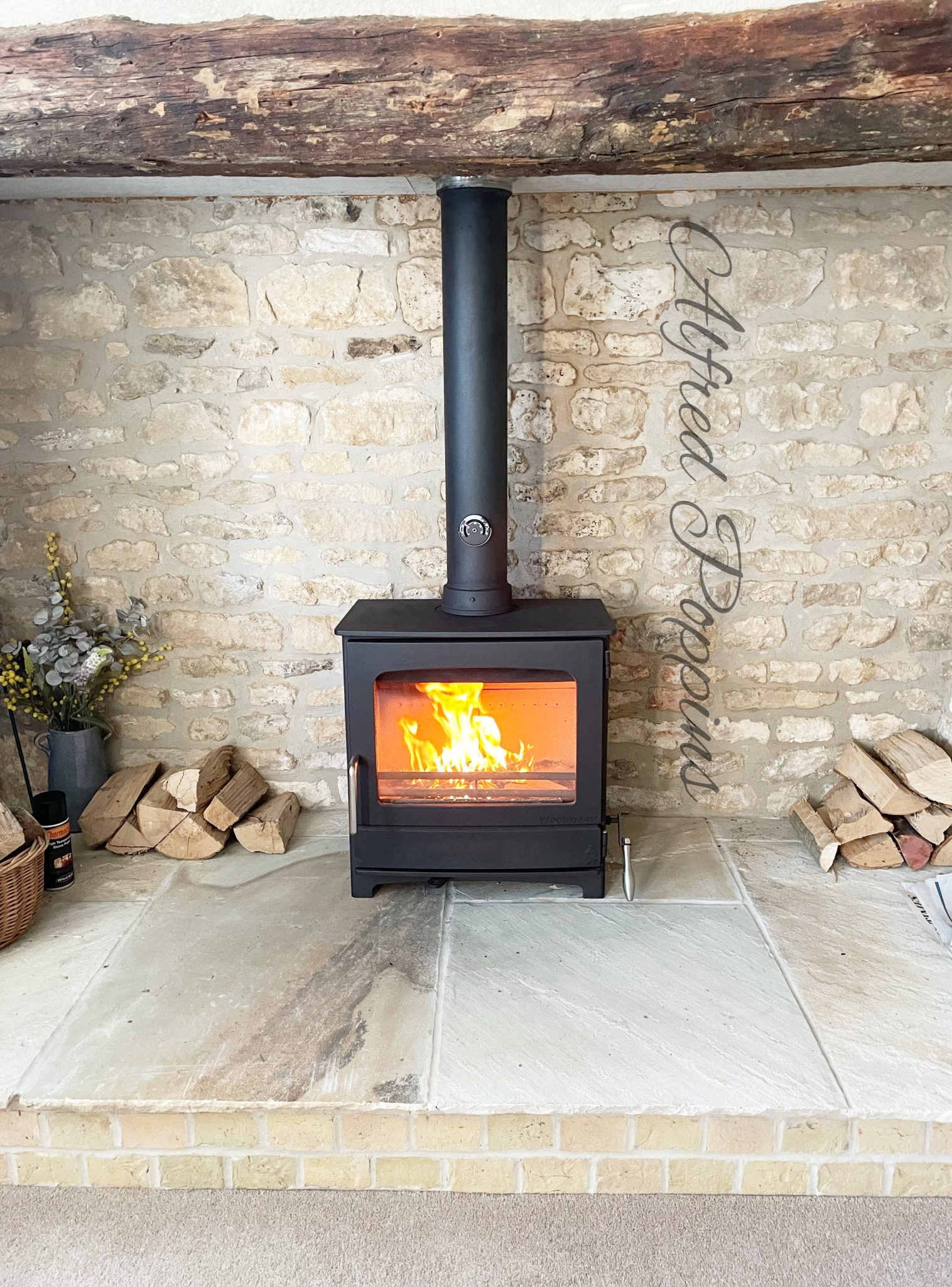 The new Fireview range of stoves from Woodwarm Alfred Poppins
